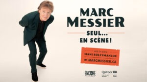 Marc Messier, seul sur scène