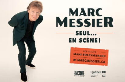 Marc Messier, seul sur scène