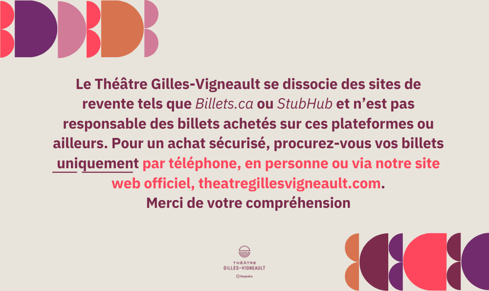 Indicatif de ne pas acheter sur les site de revente